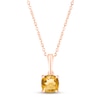 Thumbnail Image 1 of Citrine Birthstone Necklace 10K Rose Gold 18&quot;