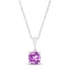 Thumbnail Image 1 of Amethyst Birthstone Necklace 10K White Gold 18&quot;