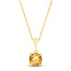 Thumbnail Image 0 of Citrine Birthstone Necklace 10K Yellow Gold 18"