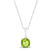 Thumbnail Image 1 of Peridot Birthstone Necklace 10K White Gold 18&quot;