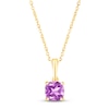 Thumbnail Image 0 of Amethyst Birthstone Necklace 10K Yellow Gold 18"