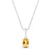 Thumbnail Image 1 of Citrine Birthstone Necklace Sterling Silver 18&quot;