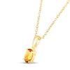 Thumbnail Image 2 of Citrine Birthstone Necklace 10K Yellow Gold 18"
