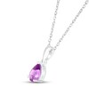 Thumbnail Image 1 of Amethyst Birthstone Necklace Sterling Silver 18"