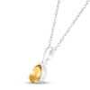 Thumbnail Image 2 of Citrine Birthstone Necklace Sterling Silver 18"