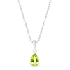 Thumbnail Image 0 of Peridot Birthstone Necklace Sterling Silver 18"