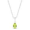 Thumbnail Image 1 of Peridot Birthstone Necklace Sterling Silver 18&quot;
