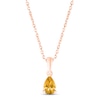 Thumbnail Image 1 of Citrine Birthstone Necklace 10K Rose Gold 18&quot;