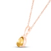 Thumbnail Image 2 of Citrine Birthstone Necklace 10K Rose Gold 18&quot;