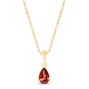 Thumbnail Image 1 of Garnet Birthstone Necklace 10K Yellow Gold 18&quot;