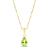 Thumbnail Image 1 of Peridot Birthstone Necklace 10K Yellow Gold 18&quot;