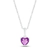 Thumbnail Image 1 of Amethyst Birthstone Necklace Sterling Silver 18&quot;