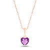 Thumbnail Image 1 of Amethyst Birthstone Necklace 10K Rose Gold 18"