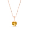 Thumbnail Image 1 of Citrine Birthstone Necklace 10K Rose Gold 18&quot;