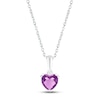 Thumbnail Image 0 of Amethyst Birthstone Necklace 10K White Gold 18"