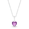 Thumbnail Image 1 of Amethyst Birthstone Necklace 10K White Gold 18&quot;