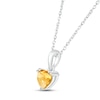 Thumbnail Image 2 of Citrine Birthstone Necklace 10K White Gold 18&quot;