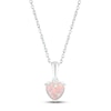 Thumbnail Image 1 of Lab-Created Opal Birthstone Necklace 10K White Gold 18&quot;