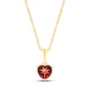 Thumbnail Image 1 of Garnet Birthstone Necklace 10K Yellow Gold 18&quot;