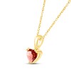 Thumbnail Image 2 of Garnet Birthstone Necklace 10K Yellow Gold 18&quot;