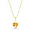Thumbnail Image 1 of Citrine Birthstone Necklace 10K Yellow Gold 18&quot;