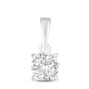 Thumbnail Image 1 of White Lab-Created Sapphire Birthstone Pendant Sterling Silver