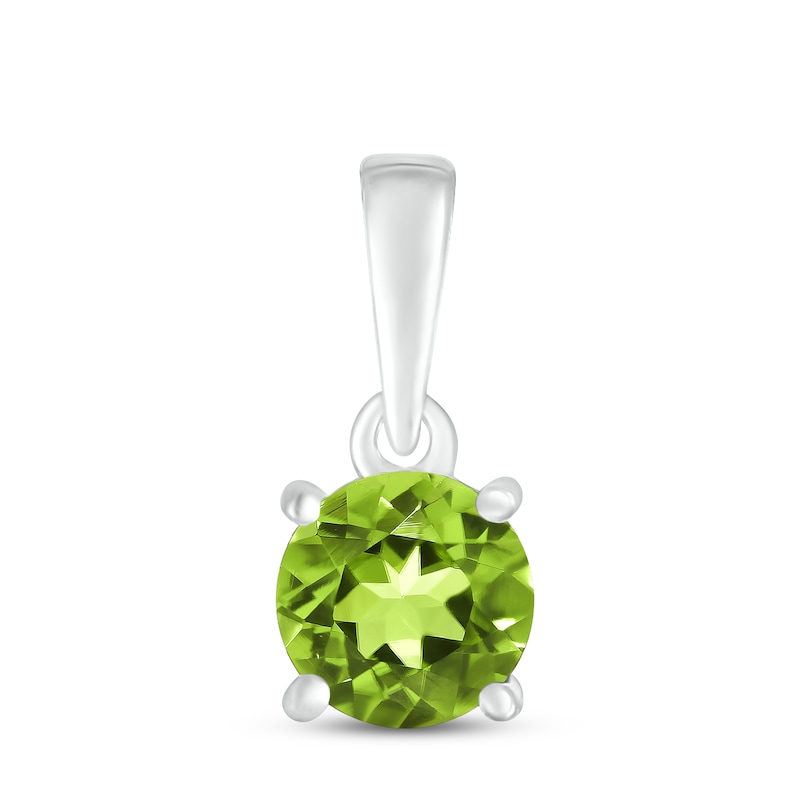 Peridot Birthstone Pendant Sterling Silver