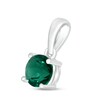 Thumbnail Image 1 of Lab-Created Emerald Birthstone Pendant 10K White Gold