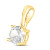 Thumbnail Image 2 of White Lab-Created Sapphire Birthstone Pendant 10K Yellow Gold