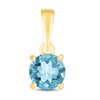 Thumbnail Image 1 of Swiss Blue Topaz Birthstone Pendant 10K Yellow Gold