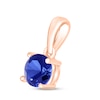 Thumbnail Image 2 of Blue Lab-Created Sapphire Birthstone Pendant 10K Rose Gold