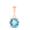 Thumbnail Image 0 of Swiss Blue Topaz Birthstone Pendant 10K Rose Gold