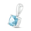 Thumbnail Image 2 of Aquamarine Birthstone Pendant Sterling Silver