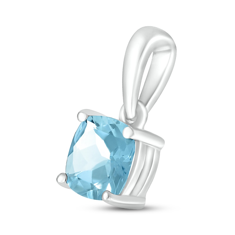 Main Image 2 of Aquamarine Birthstone Pendant Sterling Silver
