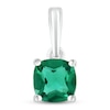 Thumbnail Image 1 of Lab-Created Emerald Birthstone Pendant 10K White Gold