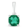 Thumbnail Image 0 of Lab-Created Emerald Birthstone Pendant 10K White Gold