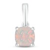 Thumbnail Image 1 of Lab-Created Opal Birthstone Pendant 10K White Gold