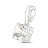Thumbnail Image 2 of White Lab-Created Sapphire Birthstone Pendant 10K White Gold