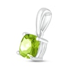 Thumbnail Image 2 of Peridot Birthstone Pendant 10K White Gold