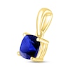 Thumbnail Image 2 of Blue Lab-Created Sapphire Birthstone Pendant 10K Yellow Gold