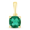 Thumbnail Image 0 of Lab-Created Emerald Birthstone Pendant 10K Yellow Gold