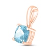 Thumbnail Image 2 of Aquamarine Birthstone Pendant 10K Rose Gold