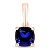 Thumbnail Image 1 of Blue Lab-Created Sapphire Birthstone Pendant 10K Rose Gold