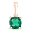 Thumbnail Image 0 of Lab-Created Emerald Birthstone Pendant 10K Rose Gold