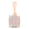 Thumbnail Image 1 of Lab-Created Opal Birthstone Pendant 10K Rose Gold