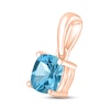 Thumbnail Image 2 of Swiss Blue Topaz Birthstone Pendant 10K Rose Gold