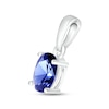 Thumbnail Image 1 of Blue Lab-Created Sapphire Birthstone Pendant Sterling Silver