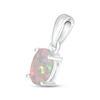 Thumbnail Image 2 of Lab-Created Opal Birthstone Pendant Sterling Silver