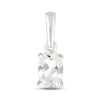 Thumbnail Image 1 of White Lab-Created Sapphire Birthstone Pendant Sterling Silver