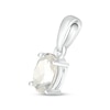 Thumbnail Image 2 of White Lab-Created Sapphire Birthstone Pendant Sterling Silver